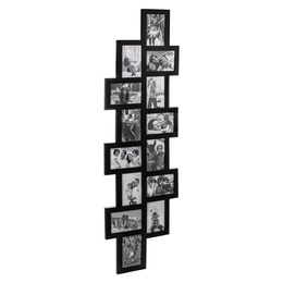 Ramka na zdjęcia 14 zdjęć multiramka 10x15 czarna