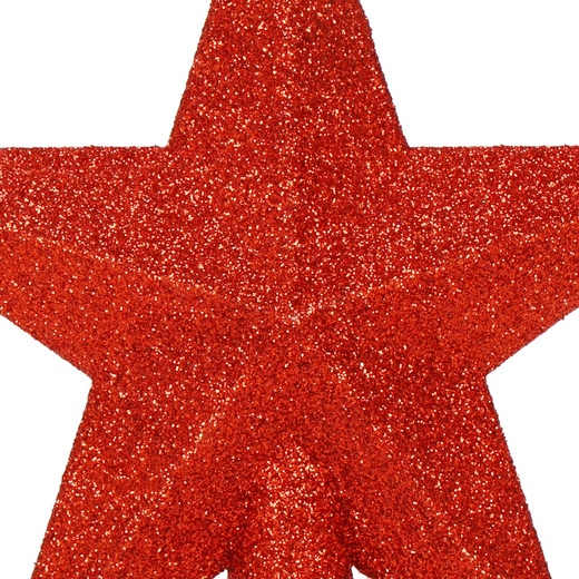 Czubek na choinkę 15 cm szpic, gwiazda czerwona