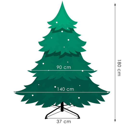 Choinka sztuczna 180 cm premium świerk PE