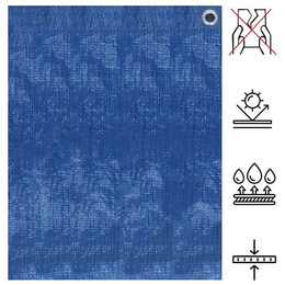 Plandeka 4x4m 60g/m2 gruba płachta ochronna niebieska