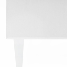 Biurko komputerowe nowoczesne 100x50x76 cm stolik loft industralny biały