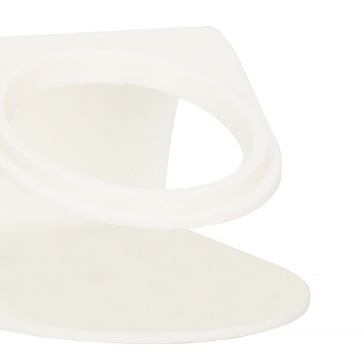 Miska dla psa i kota z antypoślizgową podstawką i uszami biała