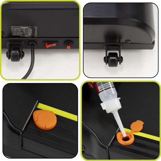 Bieżania elektryczna, domowa 12 km/h z pilotem i aplikacją na telefon treningowa, składana