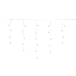 Kurtyna świetlna 200 led girlanda, lampki wewnętrzno-zewnętrzne sople zimny biały