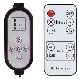 Lampa do doświetlania roślin LED do wzrostu uprawy 4 panele z timerem i pilotem, usb