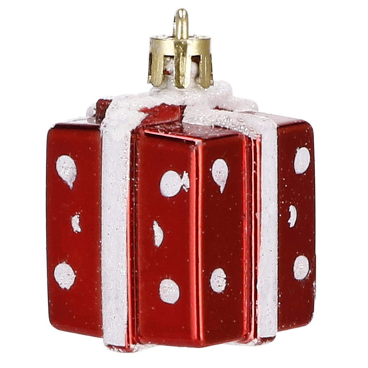 Bombki choinkowe 72 szt. ozdoby świąteczne czerwony