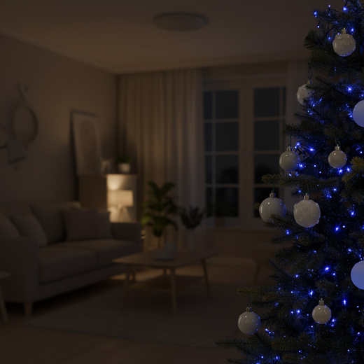 Choinka sztuczna na pniu 150 cm świerk naturalny ze stojakiem nowoczesny