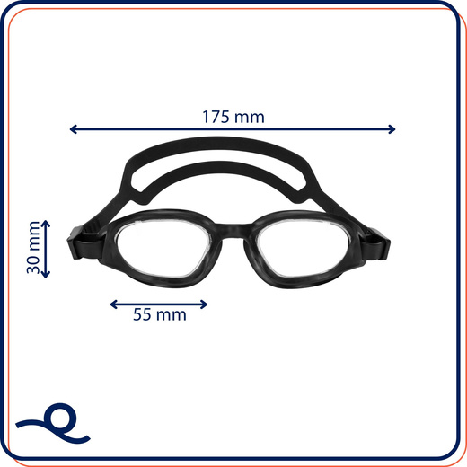 Okulary do pływania z zatyczkami do uszu, nosa zestaw okularki na basen UV Anti-fog