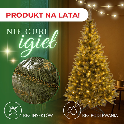Choinka sztuczna premium 250 cm świerk naturalny