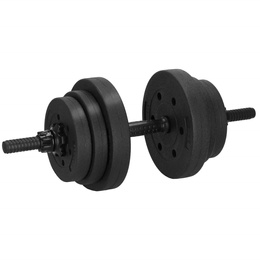Hantle do ćwiczeń bitumiczne, 30 kg regulowany zestaw: gryf+ obciążenia