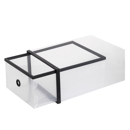 Pudełko na buty z szufladą 35x23x12 cm biały organizer zestaw 10 szt.