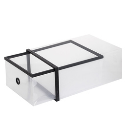 Pudełko na buty z szufladą 35x23x12 cm cm biały organizer