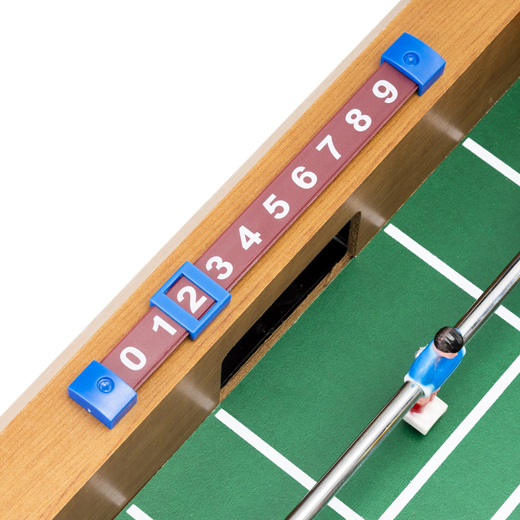 Stół piłkarski z uchwytami, drewniany 69x35 cm piłkarzyki, gra dla dzieci