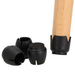 Nakładki na nogi krzesła silikonowe 4 szt. czarne ochraniacze na meble 12-16 mm