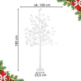 Świecące drzewko 180 cm sosna 120 Led drzewko świąteczne dekoracja ozdoba świetlna