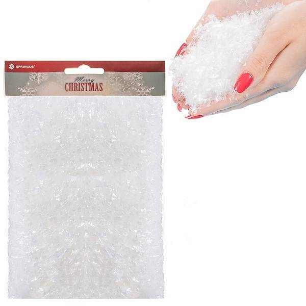 Sztuczny śnieg do dekoracji stroików choinek 100g