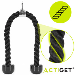 Uchwyt do ćwiczeń siłowych, linowy triceps do wyciągu górnego i dolnego