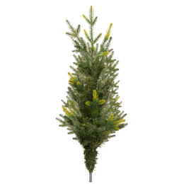 Choinka sztuczna na pniu 220 cm świerk naturalny ze stojakiem nowoczesny