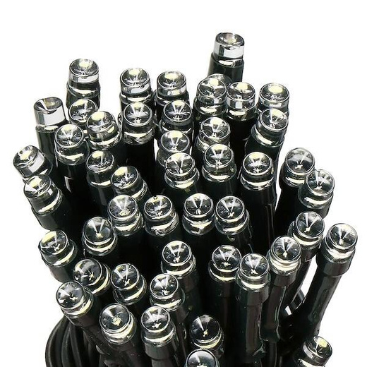 Lampki choinkowe 100 Led na baterie ciepły biały z programatorem