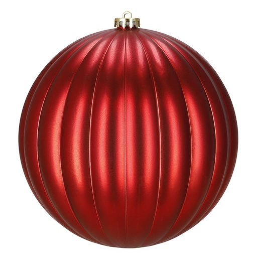 Bombki choinkowe 3 szt. duże ozdoby świąteczne 20,5 cm brokat czerwone