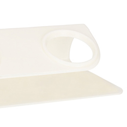 Podwójna miska dla psa i kota z podstawką antypoślizgowa przeźroczysta, czarna