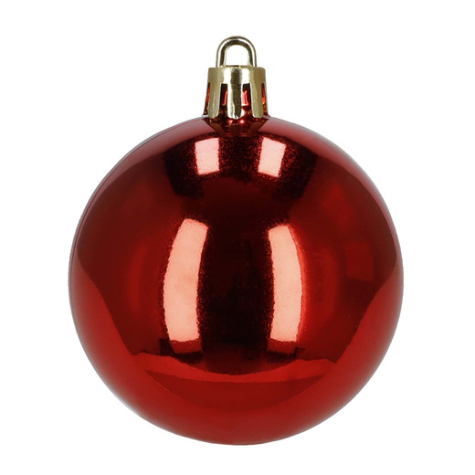 Bombki choinkowe 47 szt. zestaw dekoracji świątecznych, nietłukące, czerwony, złoty, biały