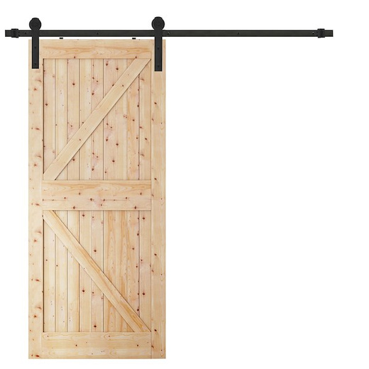 System do drzwi przesuwnych 183 cm prowadnica do 100 kg, barn door stal czarny