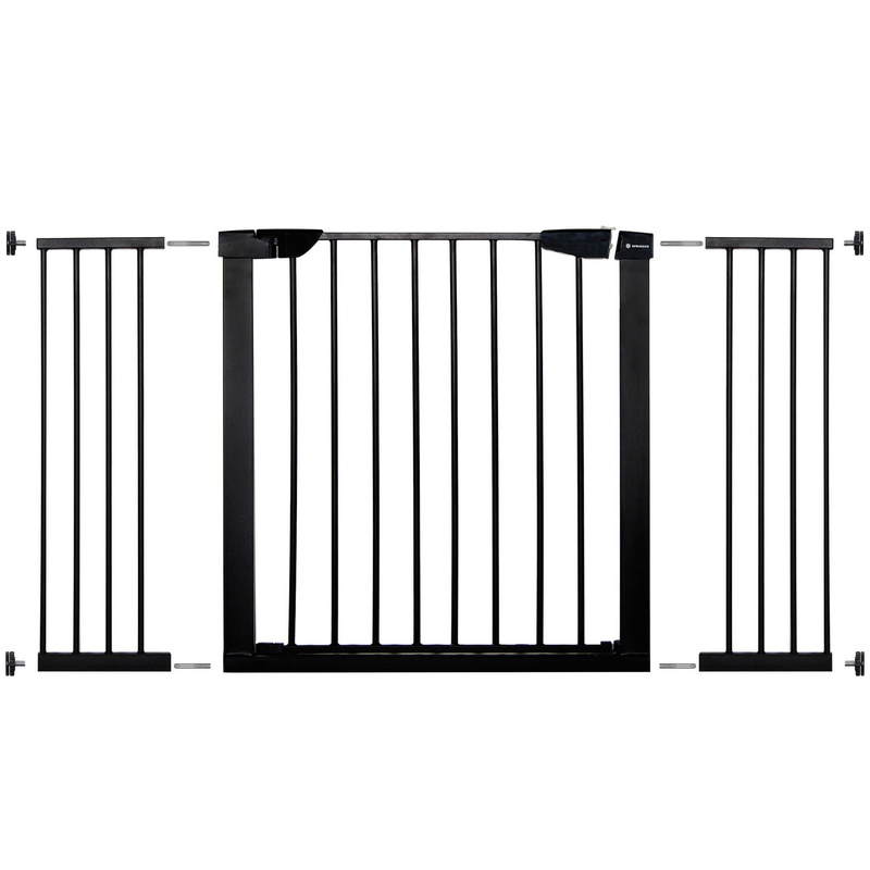 Bramka zabezpieczająca barierka rozporowa 75-138 cm czarna