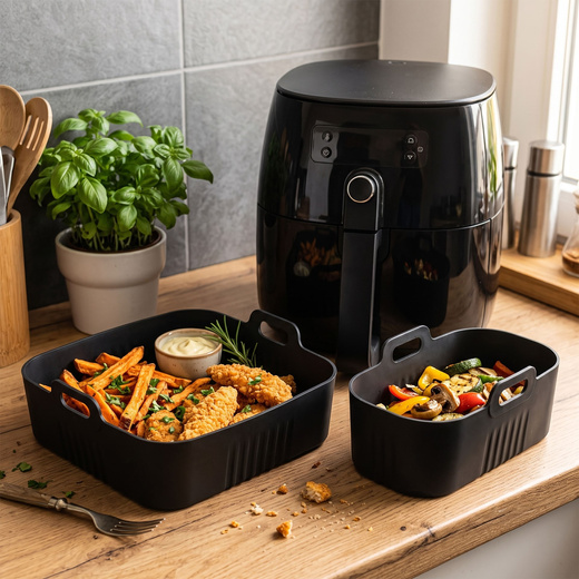 Wkład silikonowy do Airfryer 1,5/3 L zestaw 2 szt. do frytkownicy beztłuszczowej