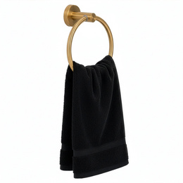 Wieszak na ręczniki, łazienkowy okrągły, uchwyt na ręczniki, złoty