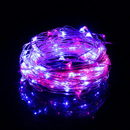 Lampki choinkowe 100 LED druciki mikro na baterie