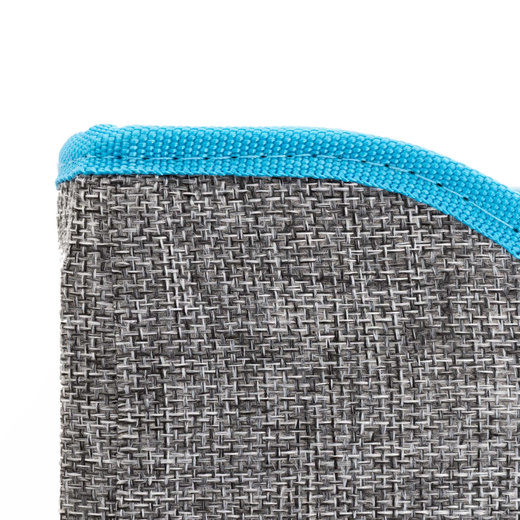 Legowisko dla kota z zabawką i drapakiem 42x41x34 cm koci domek, posłanie szare