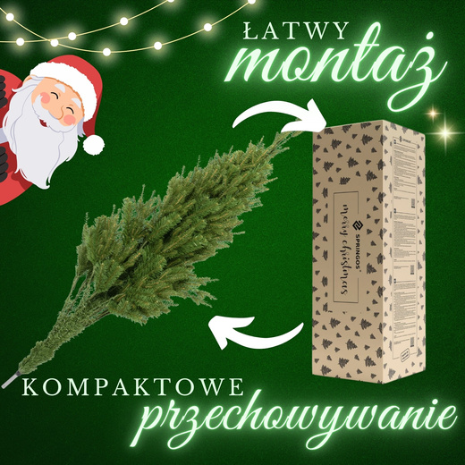 Choinka sztuczna premium 90 cm świerk naturalny, produkcja polska
