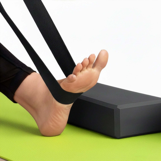 Kostka do jogi piankowa EVA 23x15x7,5 cm klocek blok do ćwiczeń pilates stretching czarny