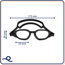 Okulary do pływania z zatyczkami do uszu, nosa zestaw okularki na basen UV Anti-fog