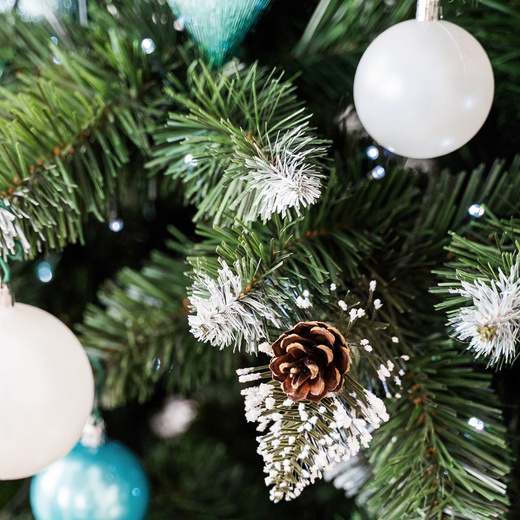 Choinka sztuczna 180 cm premium Royal Trees sosna diamentowa ośnieżona z szyszkami