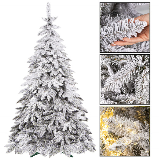 Choinka sztuczna 250 cm świerk kaukaski ośnieżony