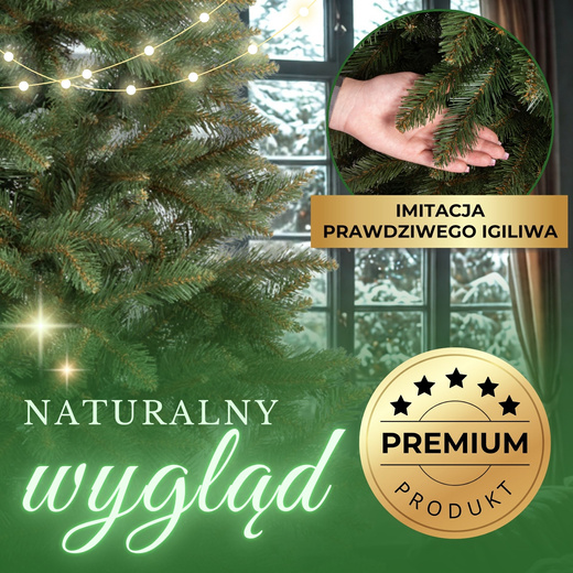 Choinka sztuczna premium 180 cm świerk kaukaski