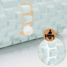 Wałek do masażu, średnio twardy, roller z wypustkami, miętowy