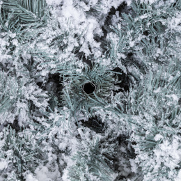 Choinka sztuczna na pniu 220 cm świerk śnieżony