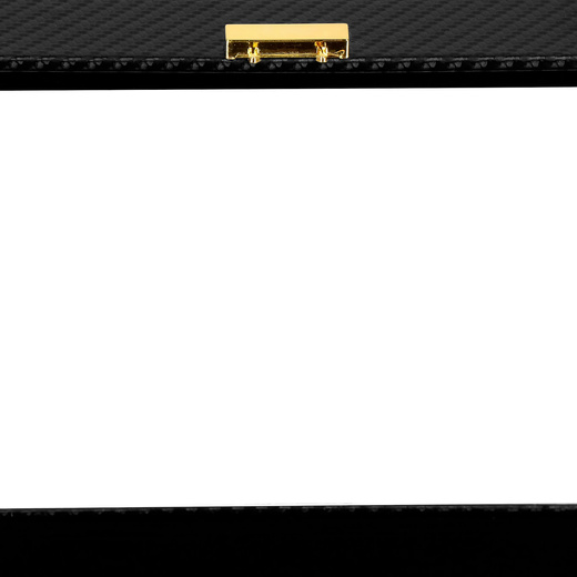 Szkatułka na zegarki 25x20x8 cm czarna, ekoskóra organizer z 10 przegródkami