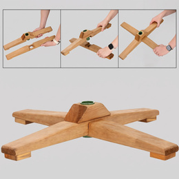Choinka sztuczna 120 cm Premium Royal Trees świerk kaukaski jak żywy z drewnianym stojakiem
