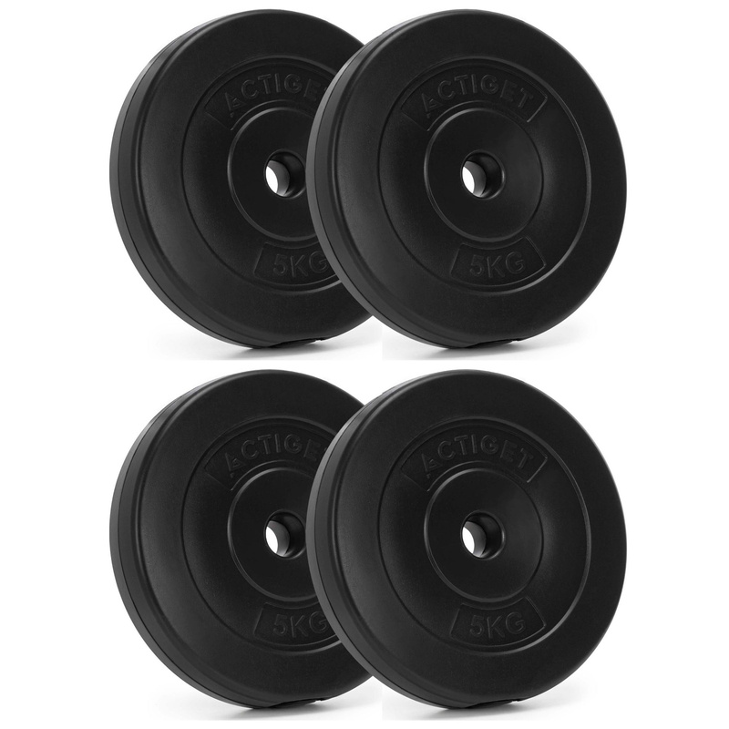 Obciążenie bitumiczne 5 kg 4 szt. talerze kompozytowe 31 mm krążki do sztangi hantli