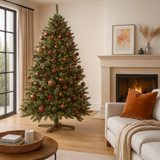 Choinka sztuczna 240 cm Premium Royal Trees świerk syberyjski z drewnianym stojakiem