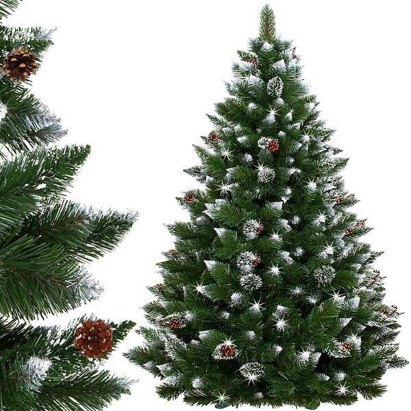 Choinka sztuczna premium 180 cm sosna diamentowa drzewko bożonarodzeniowe