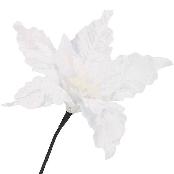 Gwiazda betlejemska, sztuczny kwiat, poinsecja biała