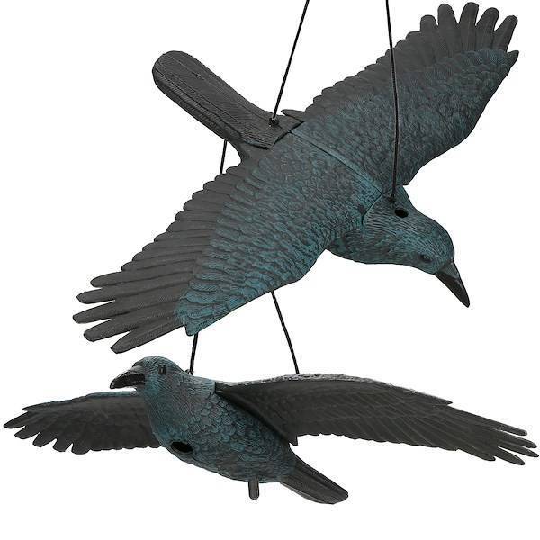 Odstraszacz ptaków latający kruk 5 szt. czarny 83x45x10cm