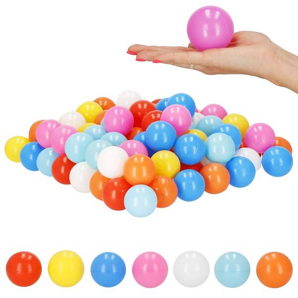 Piłki do suchego basenu kojca 100 szt. piłeczki dla dzieci wielokolorowe