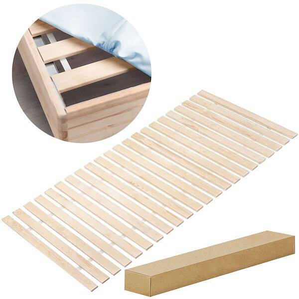 Stelaż do łóżka drewniany 70x200 cm z listew premium