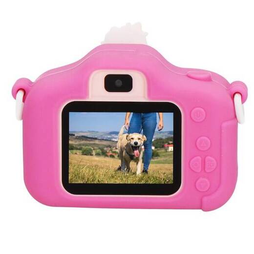 Aparat dla dzieci cyfrowa kamera full HD z kartą 32GB różowy